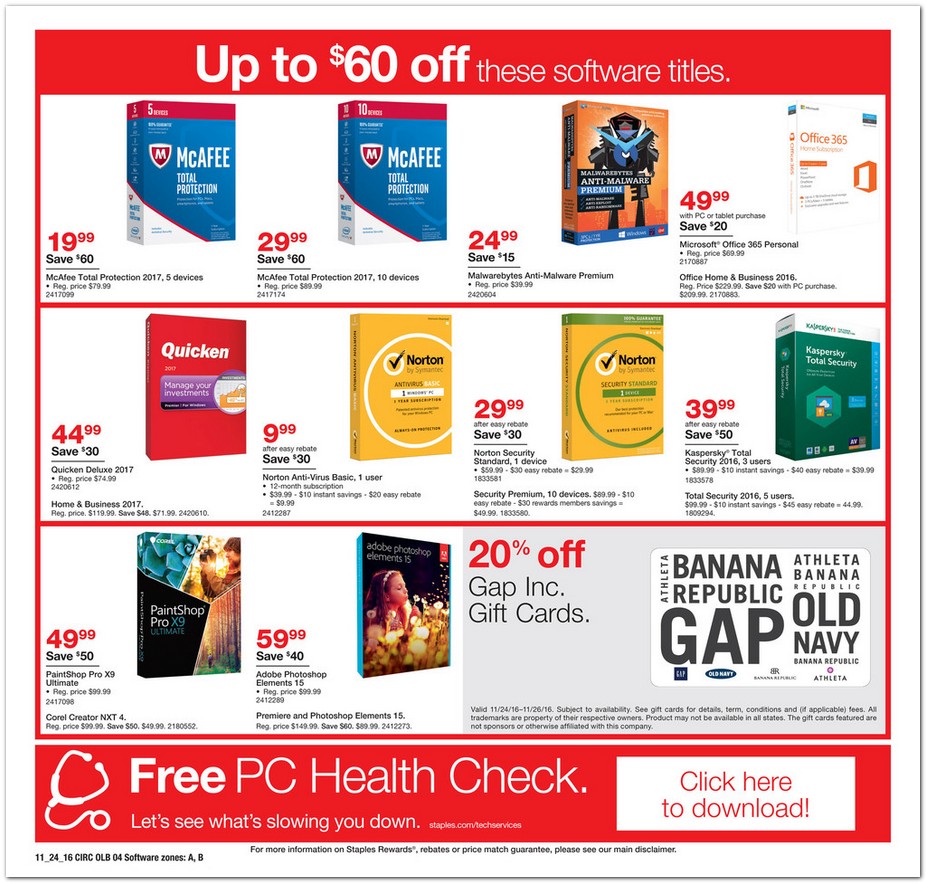 Staples Black Friday page 8